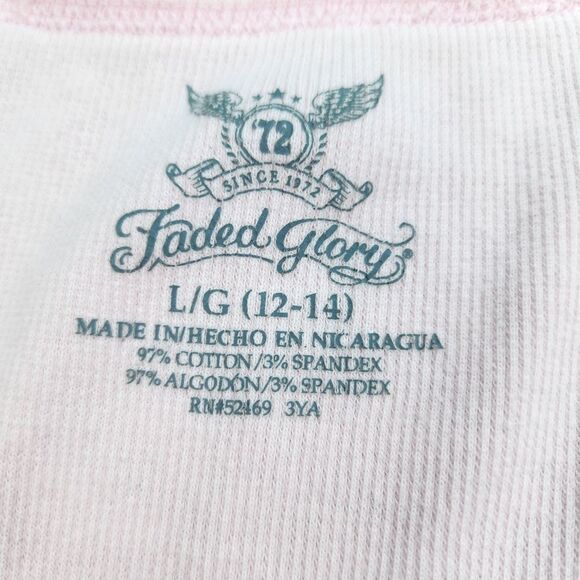 💜Faded Glory Pink Ribbed Sleeveless Top Large - Picture 6 of 7